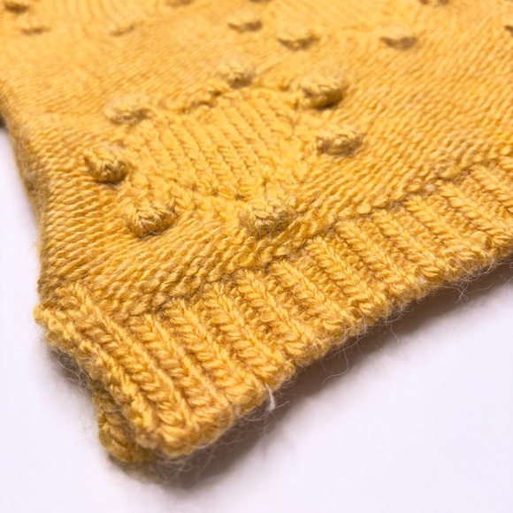 NWOT Zara Golden Yellow Heart Knitwear Sweater Infant 9-12 Months - Picture 9 of 10